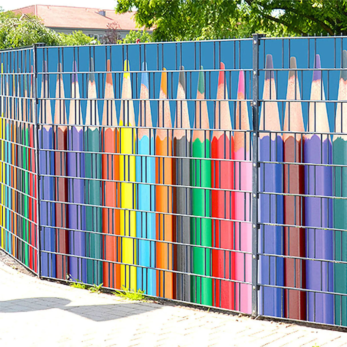 Produktbild des Produkts Motiv-Sichtschutzstreifen einseitig bedruckt