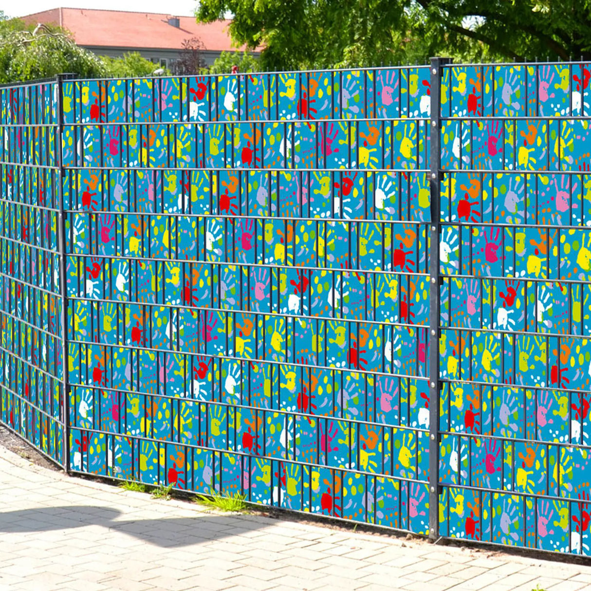 Produktbild des Produkts Motiv-Sichtschutzstreifen beidseitig bedruckt