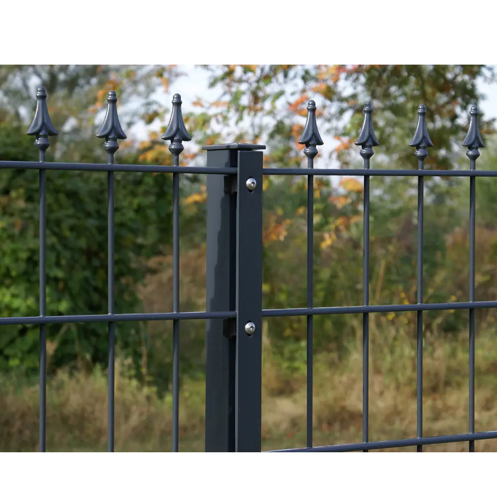 Produktbild des Produkts Pfosten mit Abdeckleiste, Alukappe zum Einbetonieren