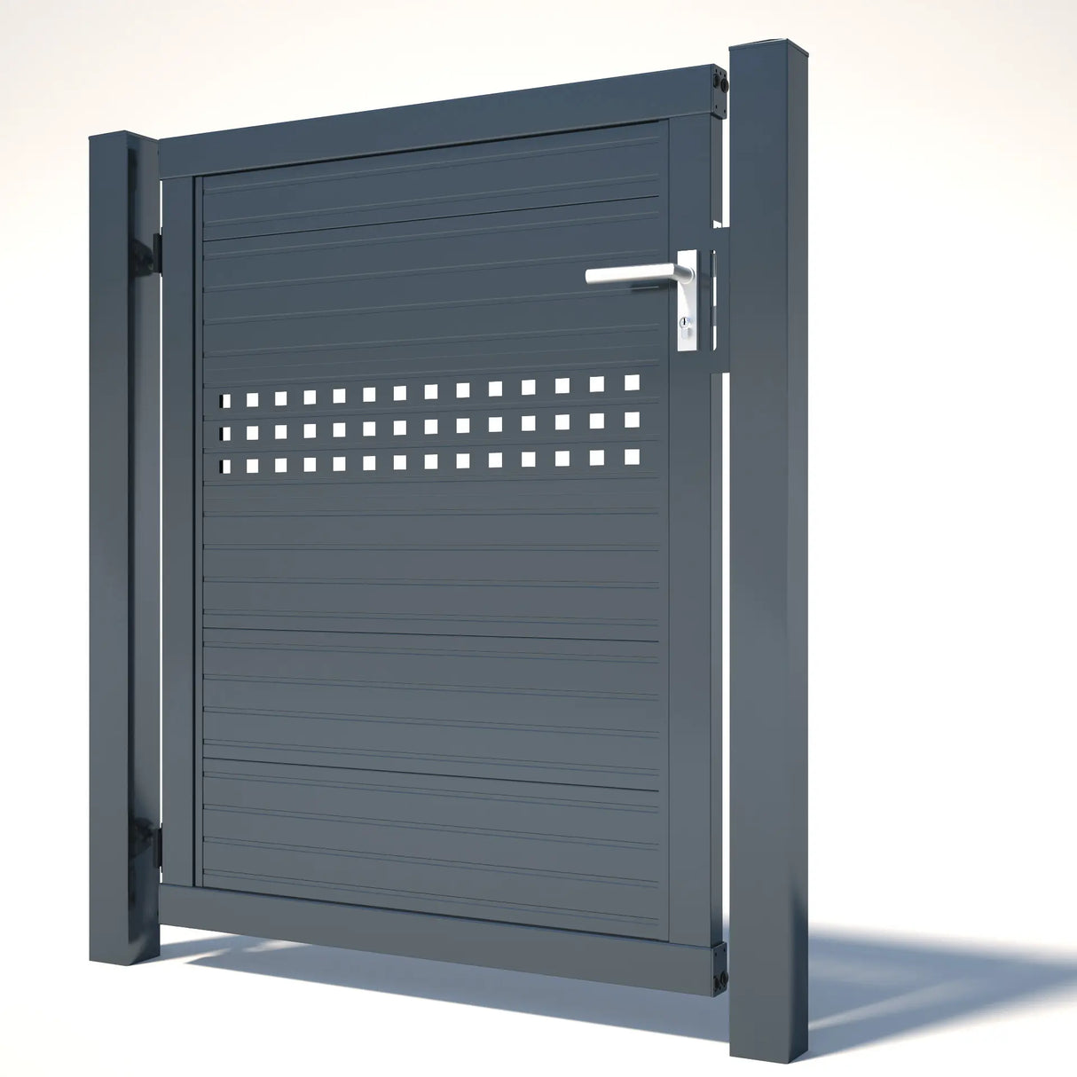 Produktbild des Produkts Zaunpaneeltor 1-flügelig mit Glattblech/Lochblech