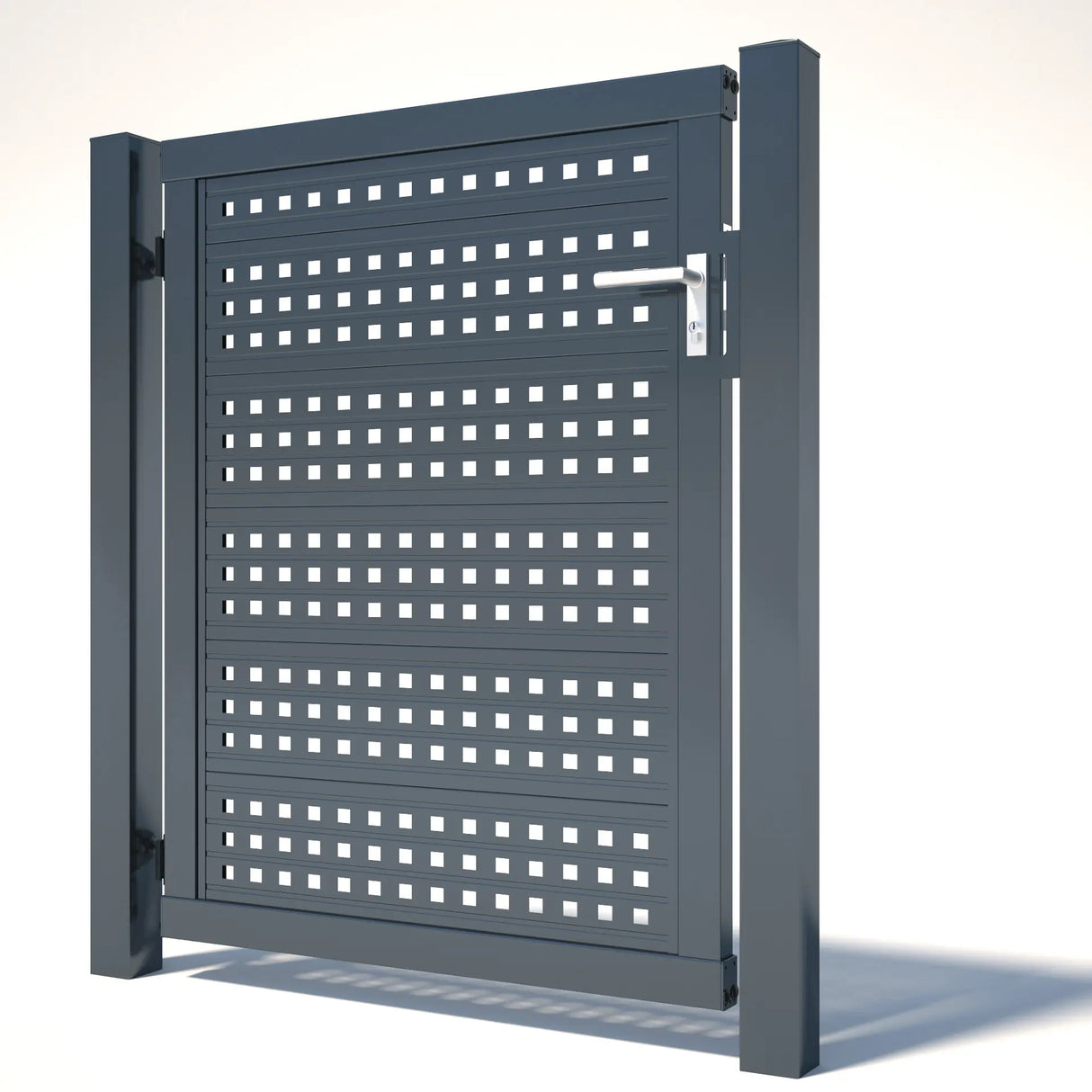 Produktbild des Produkts Zaunpaneeltor 1-flügelig mit Glattblech/Lochblech