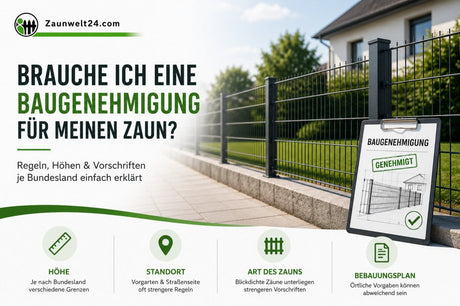 Baugenehmigung für Zaun Höhen, Standort und Bebauungsplan je Bundesland erklärt  Zaunwelt24