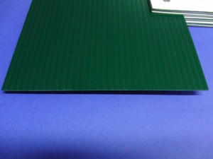 Bild Sichtschutzstreifen grün Rillenabstand 6 mm